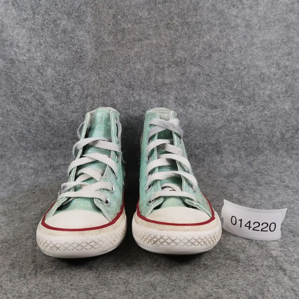 Converse Shoes Kids Junior 11 Sneakers High Top Chuck Taylor All Star Sparkle